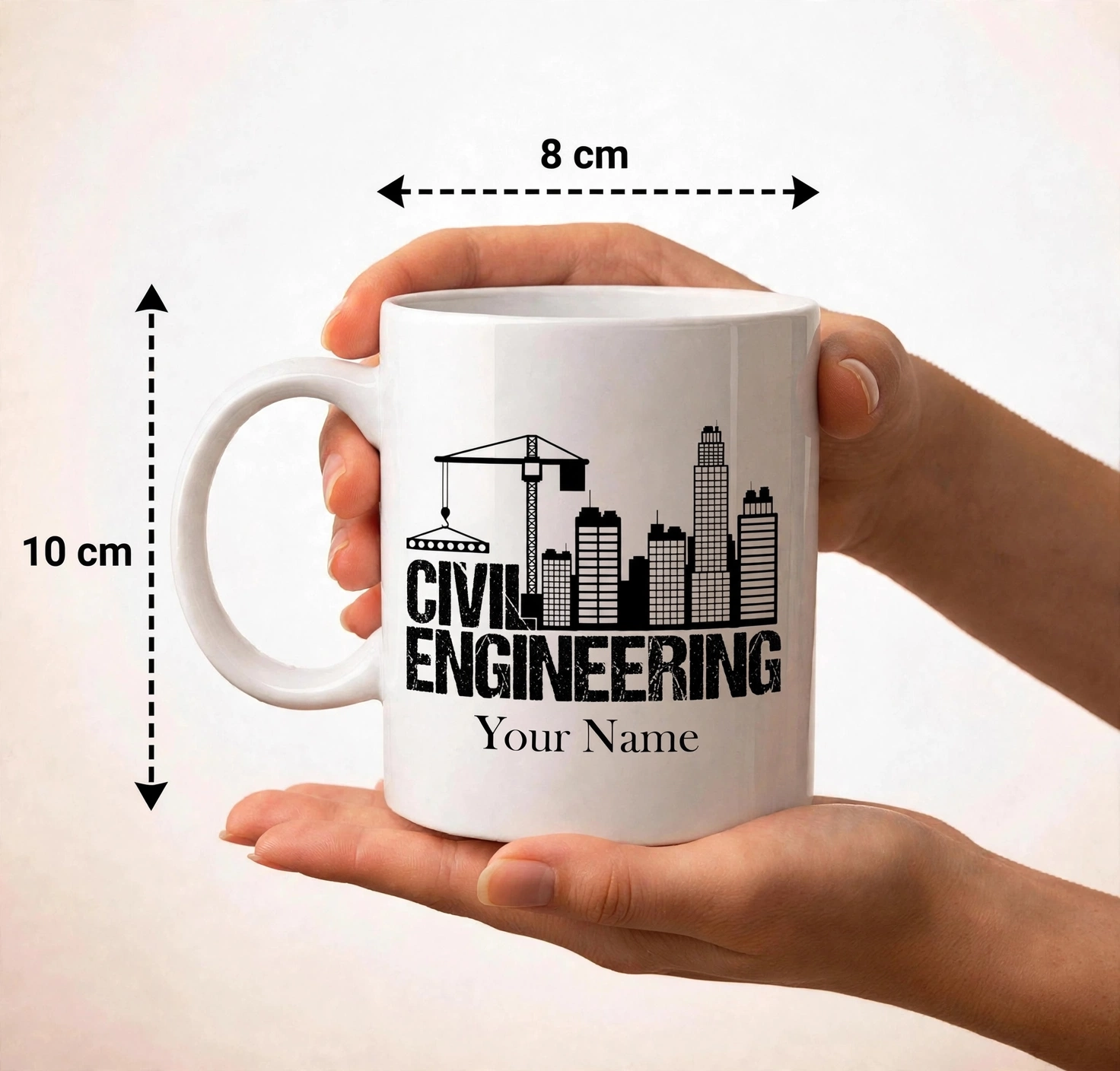 Civil Engineering Ceramic Coffee Mug | Civil Engineer Gift Mug - Image 2