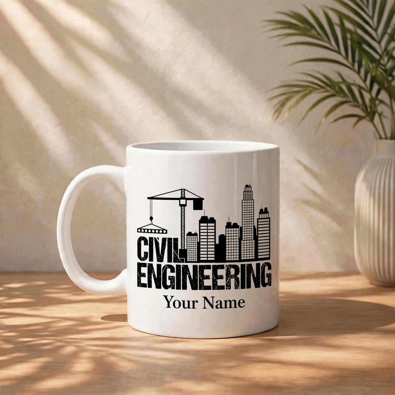 Civil Engineering Ceramic Coffee Mug | Civil Engineer Gift Mug