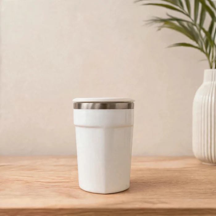Personalized Coffee Mug With Sip Lid - Insulated Coffee Mug With Custom Name Engraving