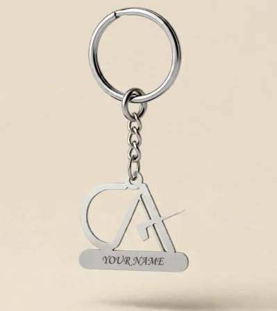 silver_ca_keychain_your_name