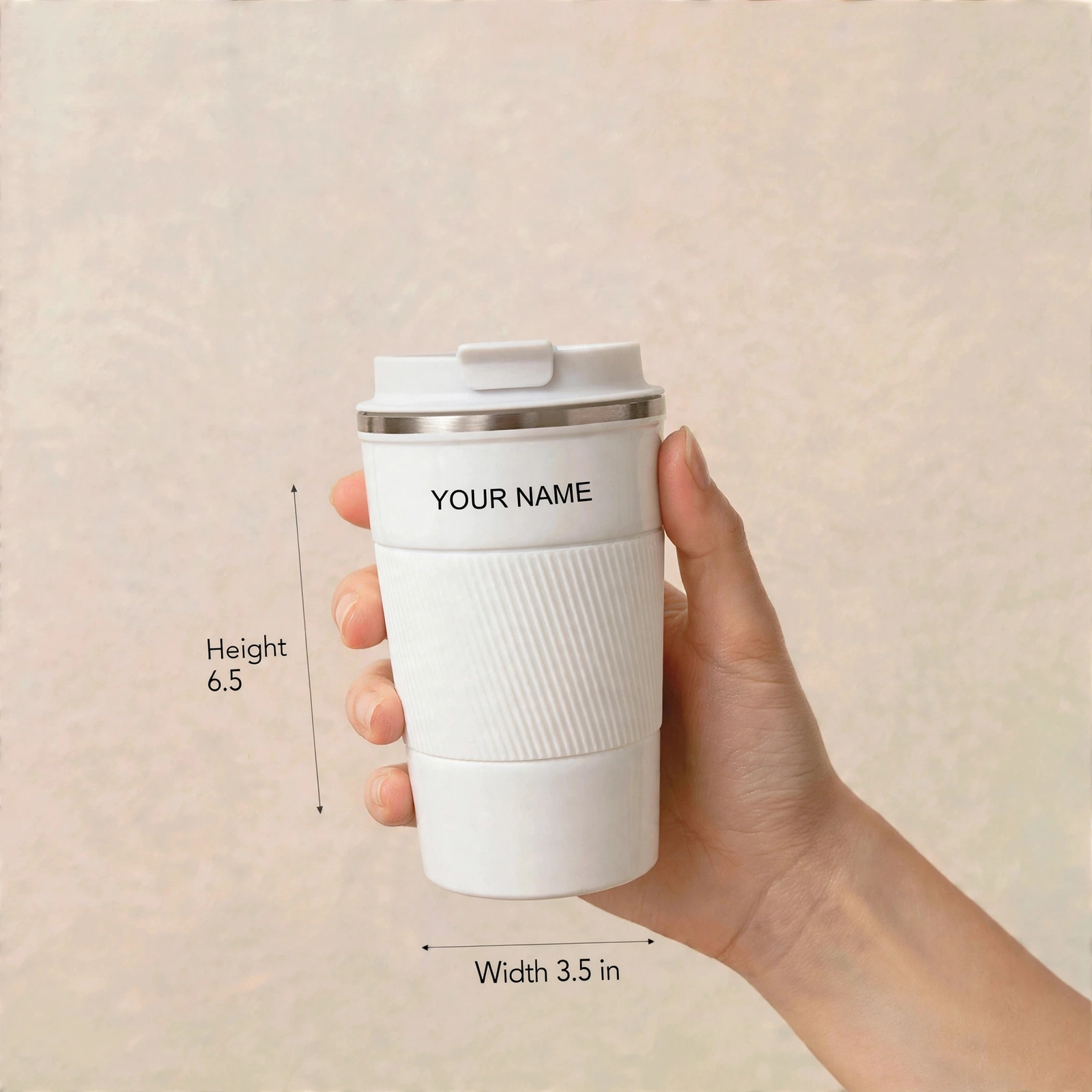 Personalized Coffee Mug With Custom Name Engraving - Premium Insulated Coffee Mug With Secure Sip Lid - Image 2