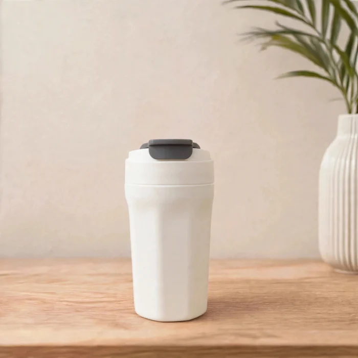 Glass Inside Coffee Mug With Leak-Proof Sip Lid - Portable Mug For Hot And Cold Drinks