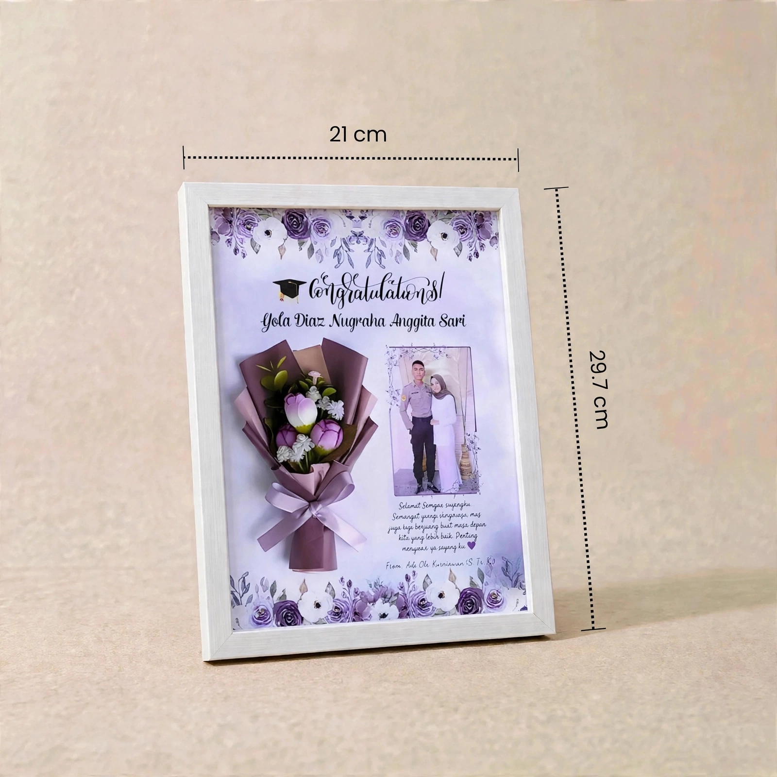 A4 Customized Frame - Fully Customized HD Photo Print Frame With Premium Quality - Image 2