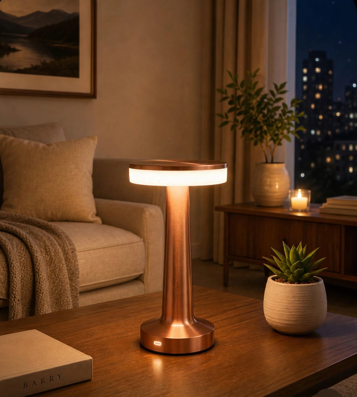 Touch Lamp - Modern Elegance Rechargeable Touch Lamp With 3 Color Modes - Image 4