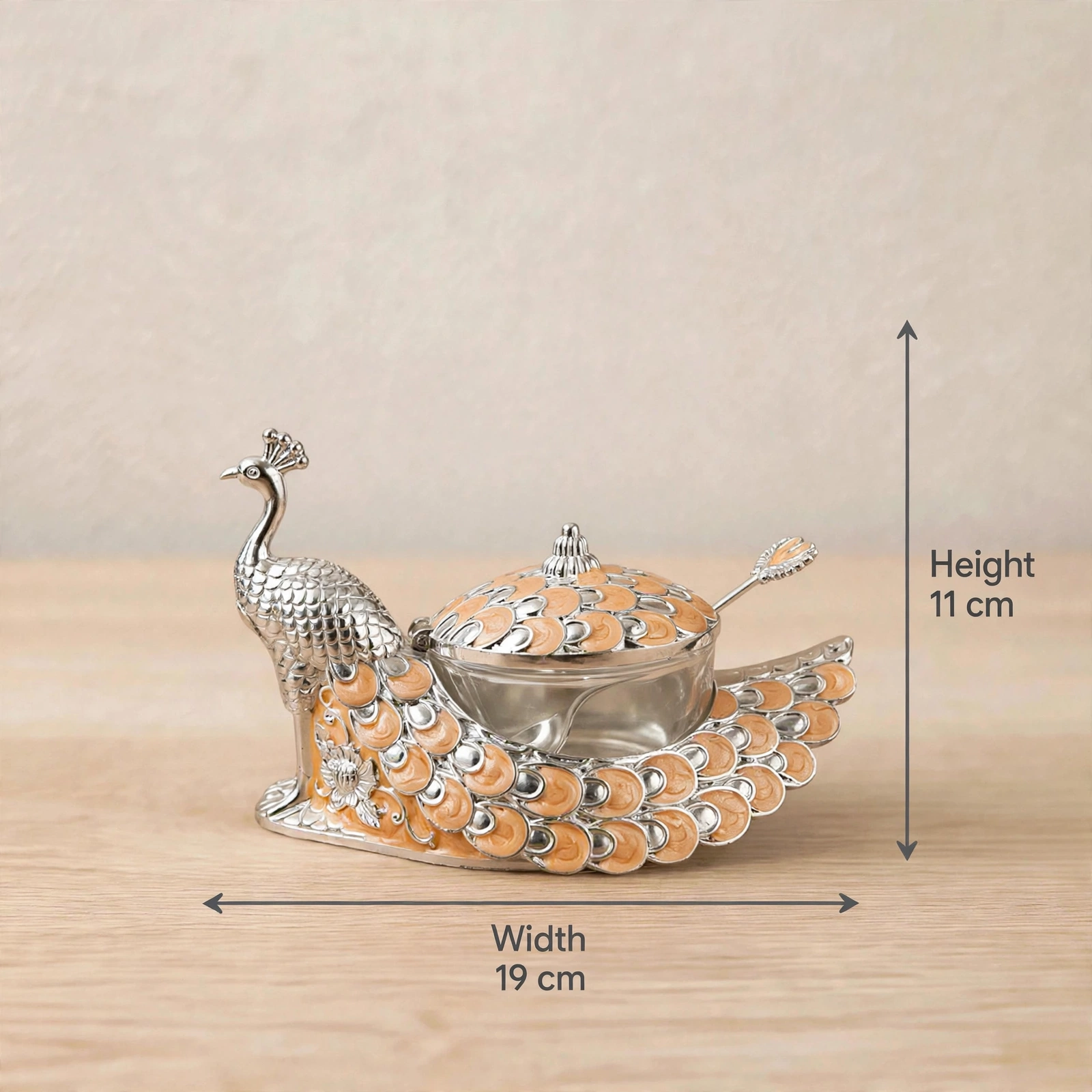 German Silver Product - Premium German Silver Royal Serving Bowl With Designer Legs - Image 2