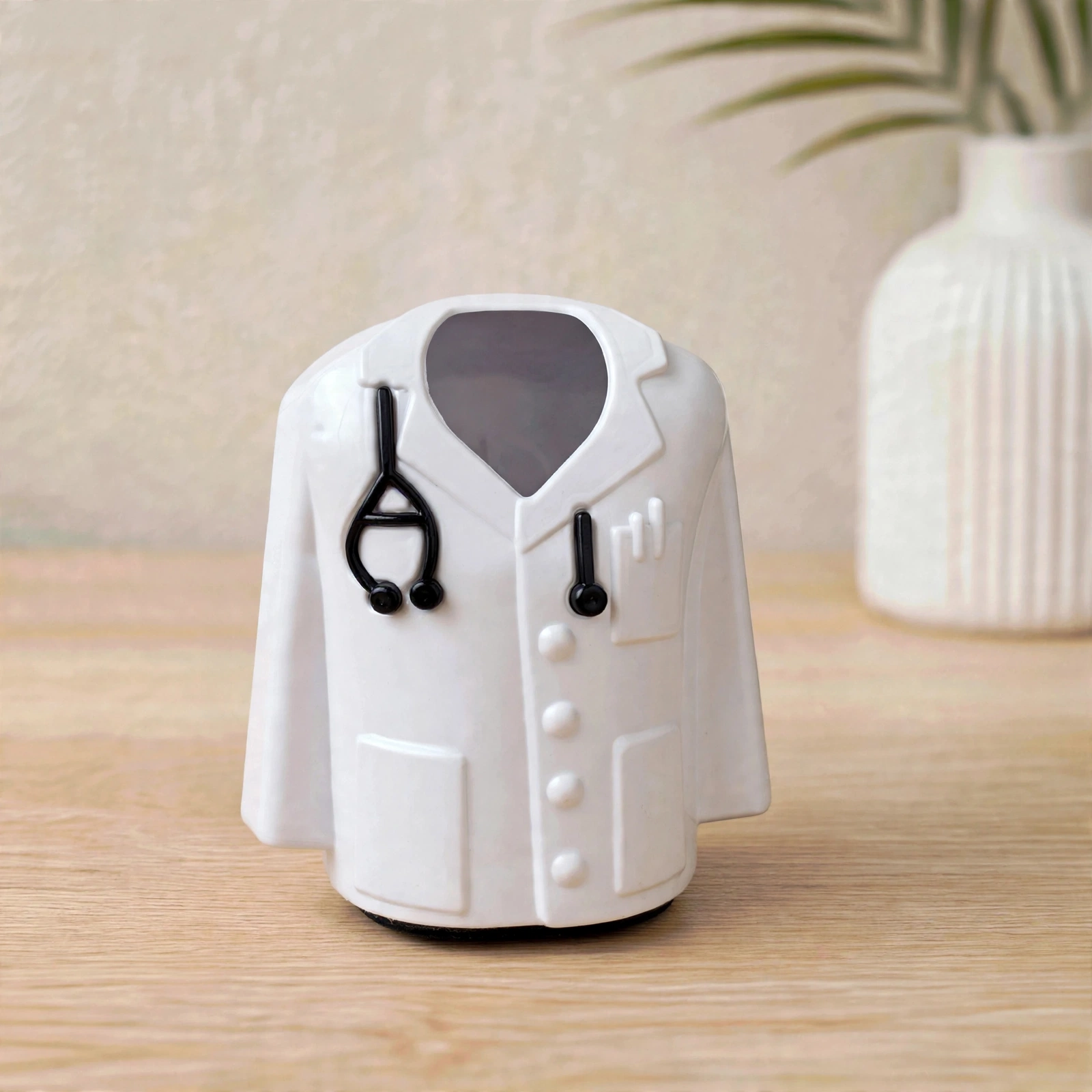 Doctor Pen Holder - Premium Elegance Doctor Coat Pen Holder With Stethoscope Detail