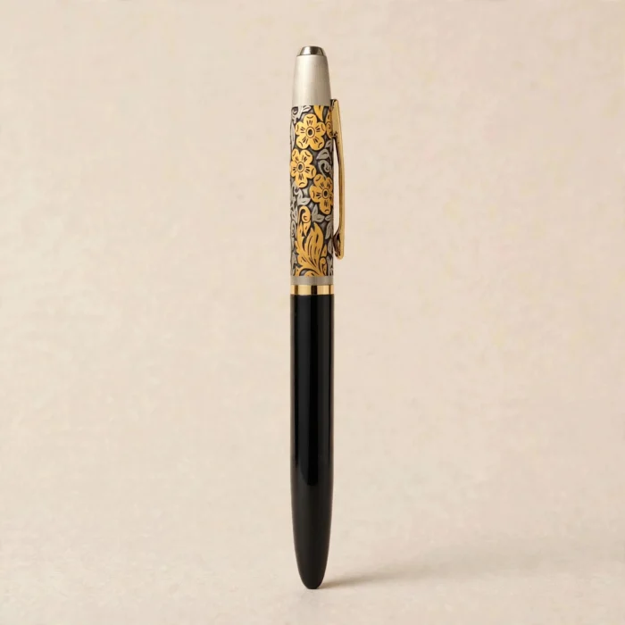 Luxury Designer Ball Pen Set - Premium Metal Pen With Unique Pattern Design