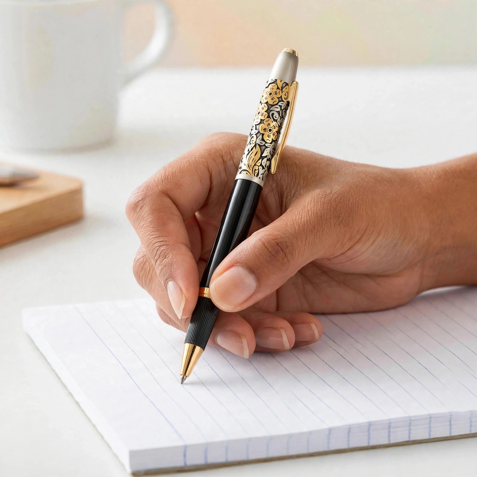 Luxury Designer Ball Pen Set - Premium Metal Pen With Unique Pattern Design - Image 4