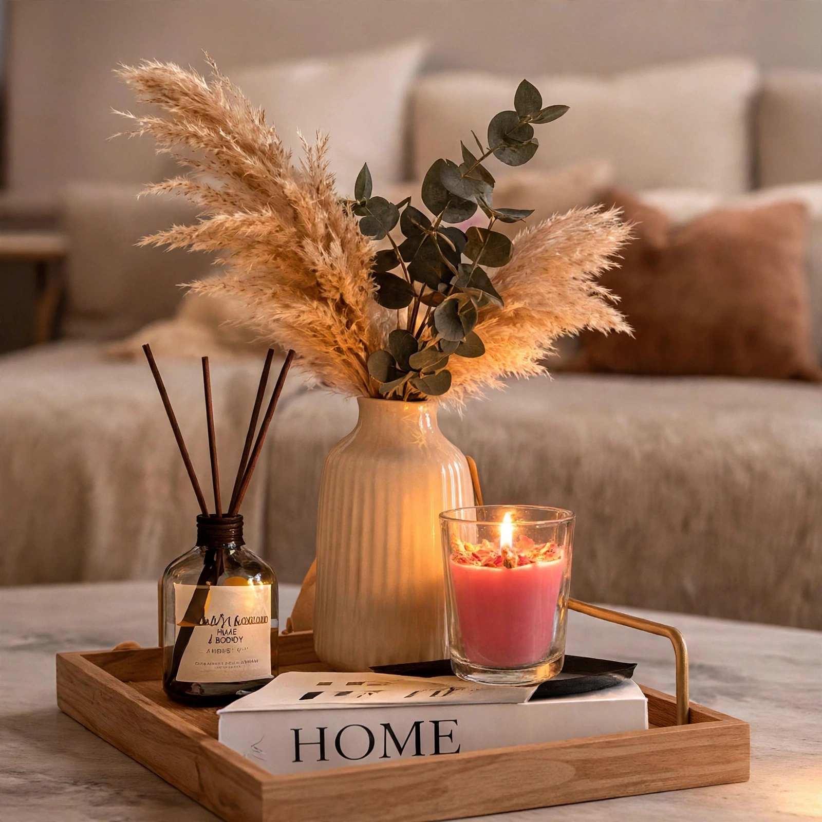 Aromatic Glass Jar Candle Set - Premium Scented Soy Wax Candle With Decorative Top - Image 4