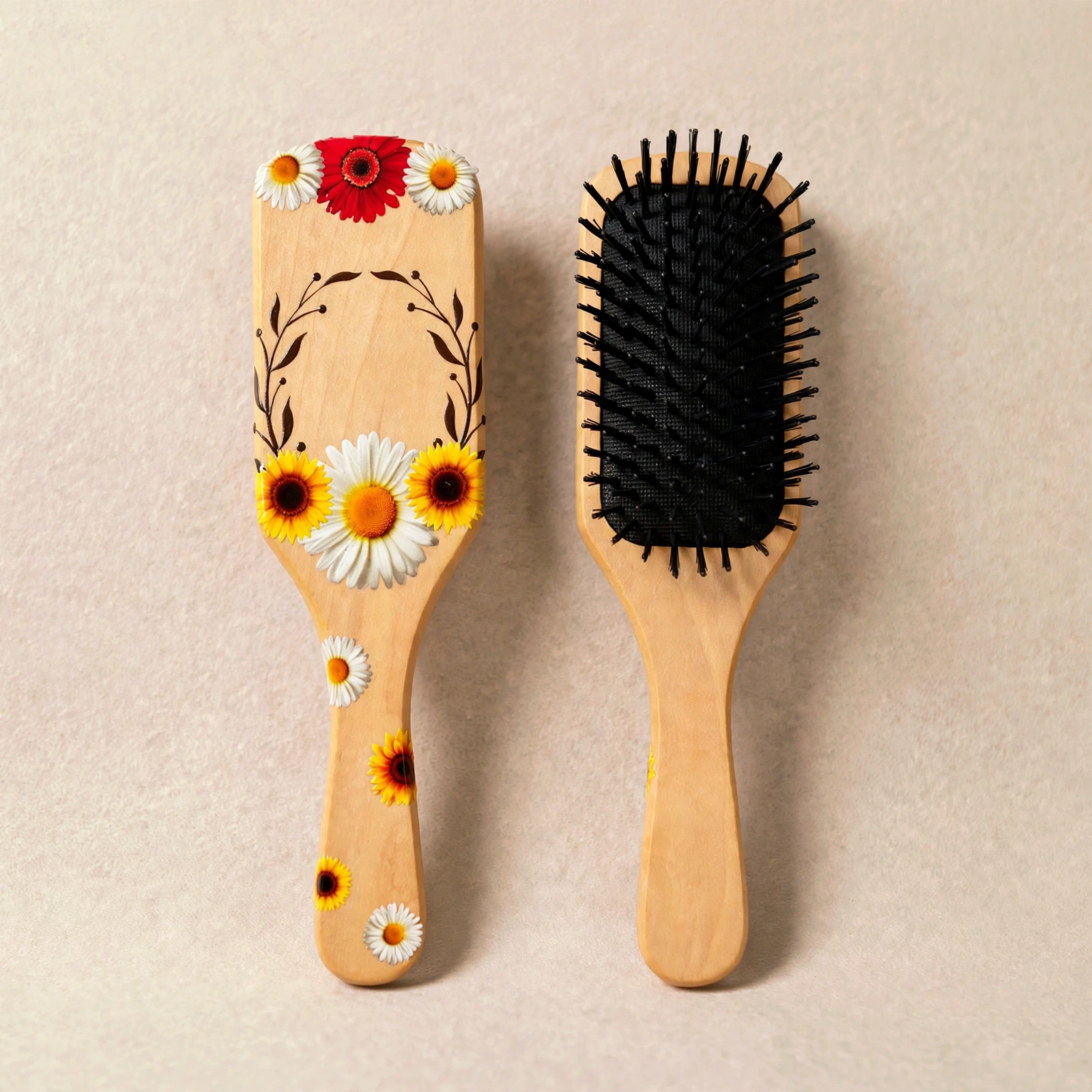 Personalized Comb With Custom UV Sticker - Hair Comb With Name