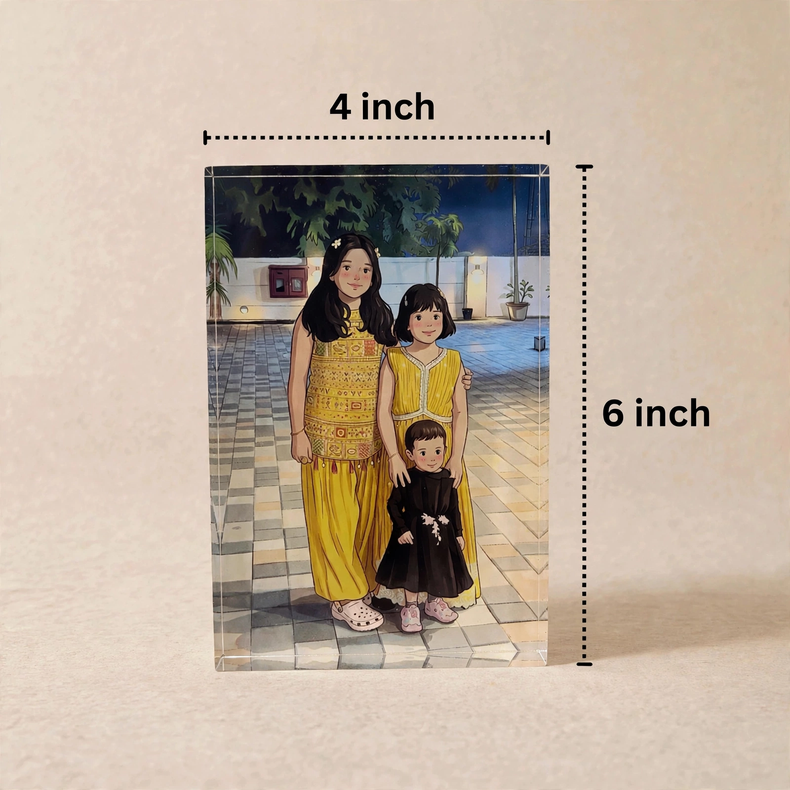 20 mm Acrylic Photo - 20 mm Thick Crystal Clear Personalized Acrylic Photo Block With Custom Photo Print - Image 2