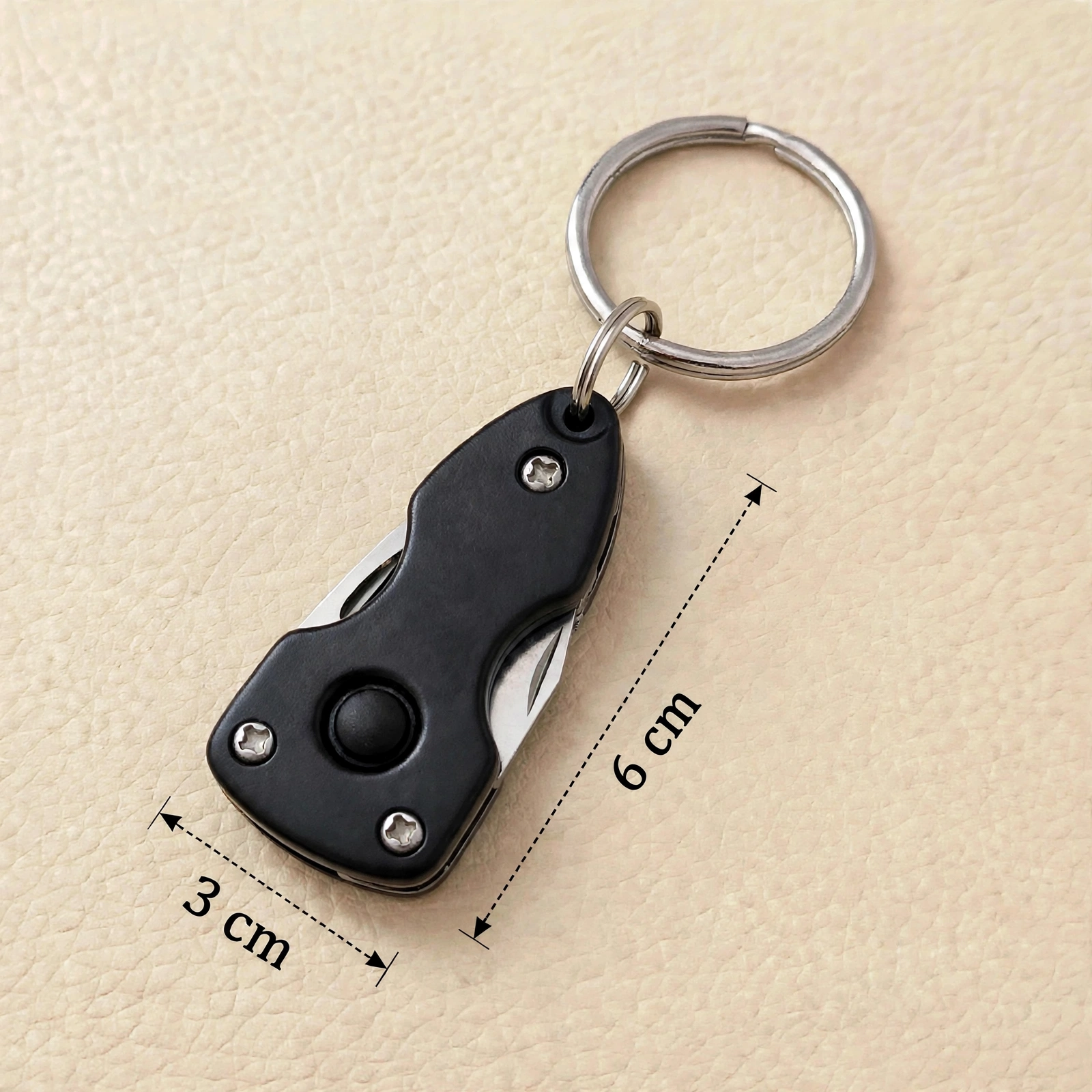 6 in One Military Key Chain - J 27 - Premium Military Multi Tool Keychain With LED Torch - Image 2