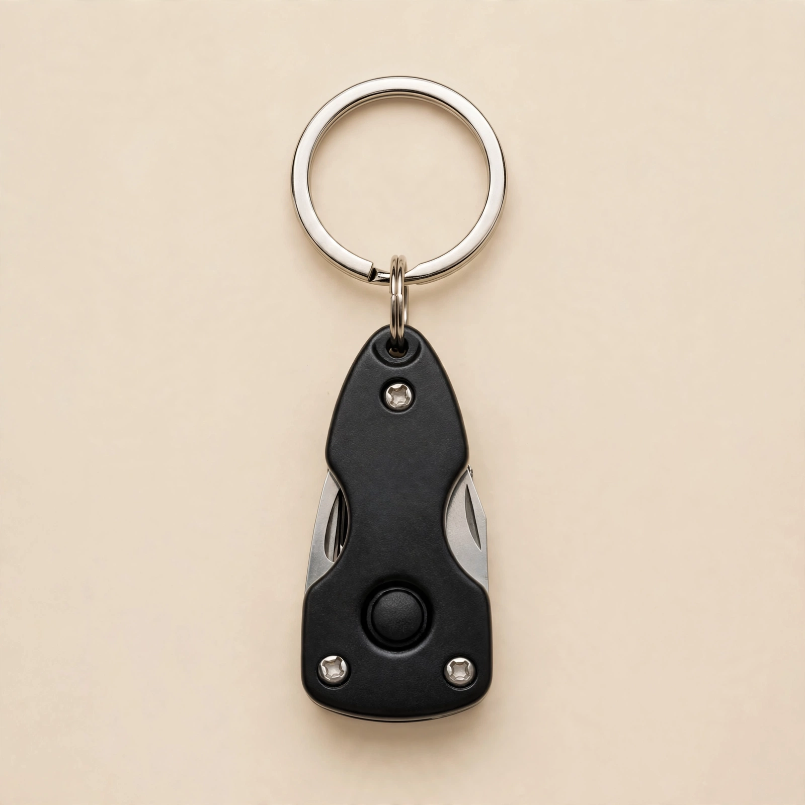 6 in One Military Key Chain - J 27 - Premium Military Multi Tool Keychain With LED Torch