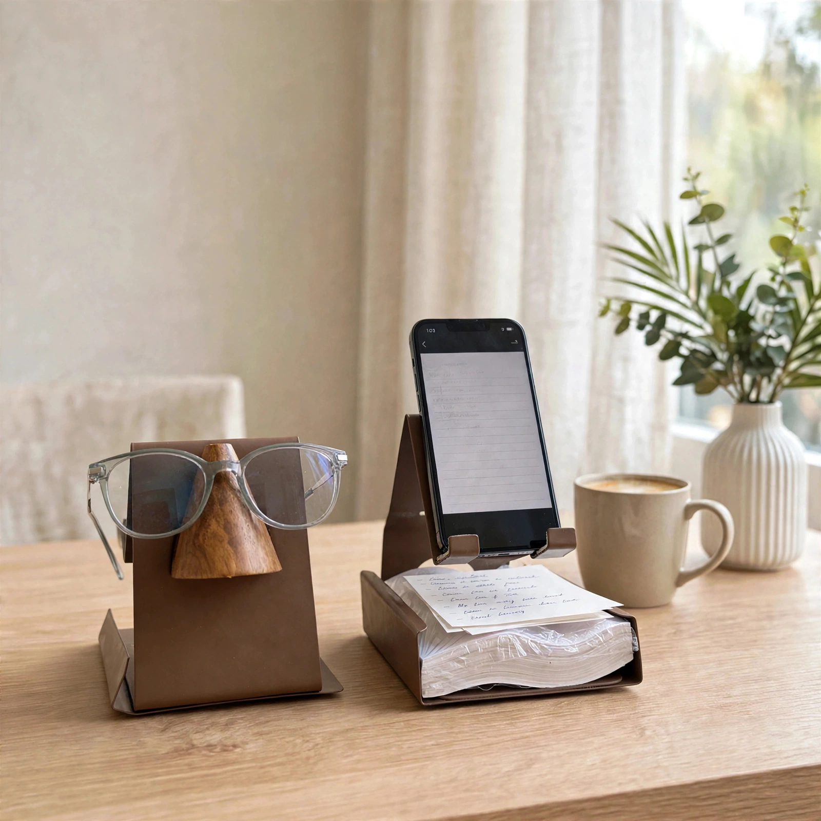 Personalized Phone Stand - Custom Name Engraving & Durable Metal Mobile Stand With Desk Organizer - Image 4