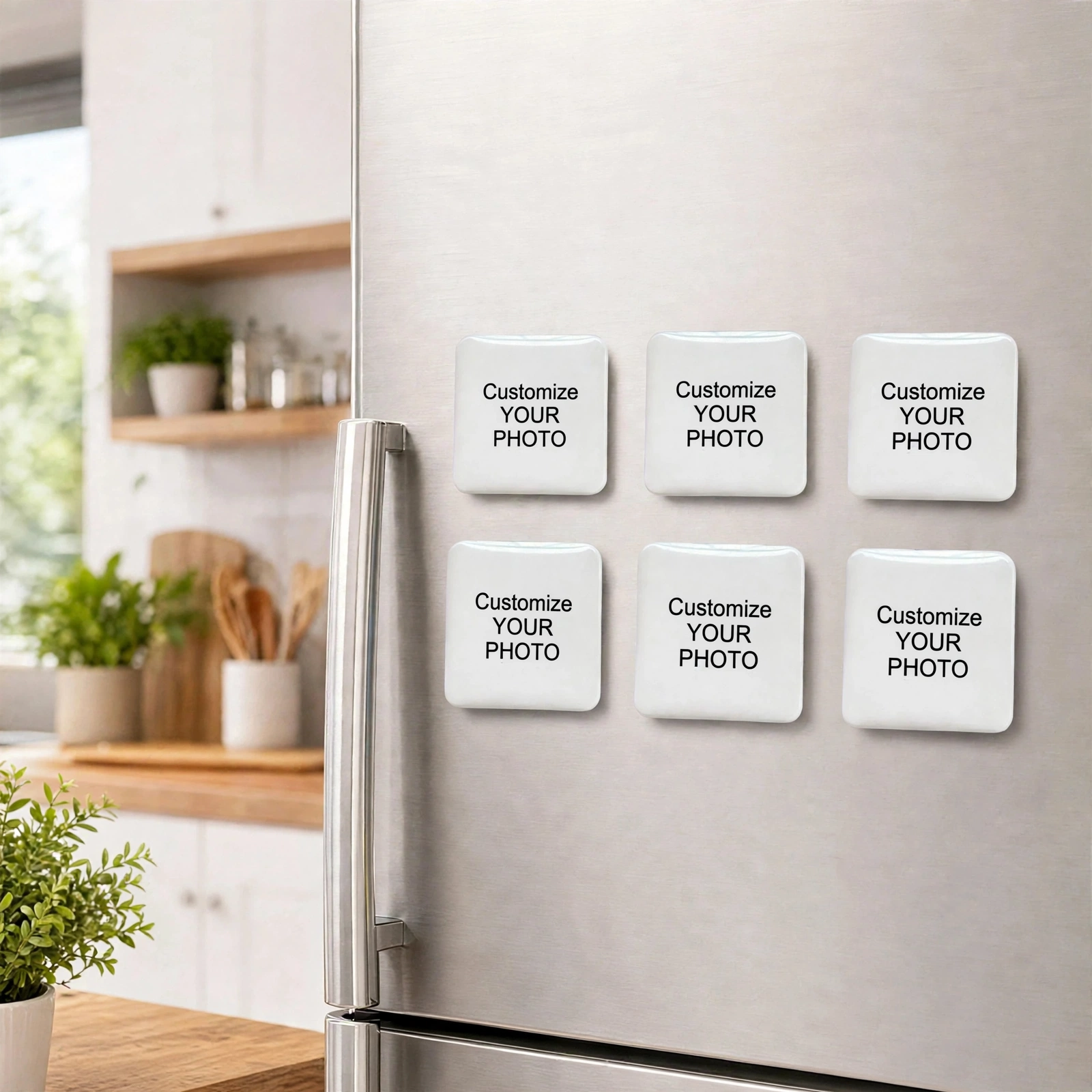 Fridge Magnet - Set Of 6 - Premium Customised Kitchen Theme Fridge Magnet 5x5cm For Kitchen Decor - Image 4