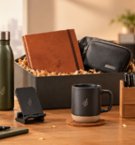 Corporate gifts under ₹500 for employees, including personalized mugs, bottles, diaries, phone stands, utility pouches and desk accessories
